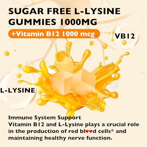 Chewable square mixed berry flavored L-Lysine dietary supplement gummies