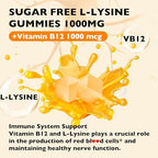 Chewable square mixed berry flavored L-Lysine dietary supplement gummies