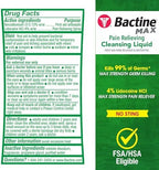 Bactine Max 4 percent lidocaine spray for numbing relief on cuts and scrapes.