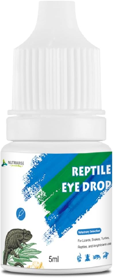 Nutriarise Reptile Eye Drops 5ml bottle front view for exotic pets
