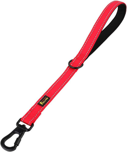 PLUTUS PET 10 Inch Short Dog Leash for Large Dogs with Locking Carabiner Clip & Padded Handle 10", Pink - Image 12