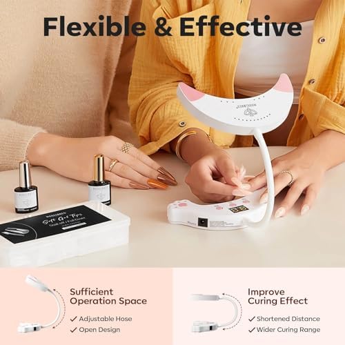 Modelones gel nail lamp showing timer buttons