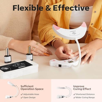 Modelones gel nail lamp showing timer buttons