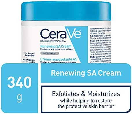 SA Cream texture showing lightweight non-greasy consistency for dry rough skin