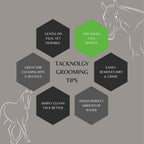 Epona horse grooming and leather maintenance sponge showing side grip detailing