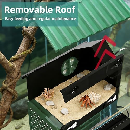 Multi-Functional Hermit Crab Hideaway | Hermit Crab Foraging cave with Ladder | Hermit Crab Climbing wall Toy | Hideout Decoration Accessories Also Suitable for Lizards and Tarantulas - Image 6