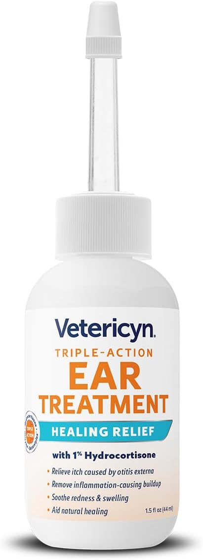 Close up of Vetericyn ear treatment applicator tip