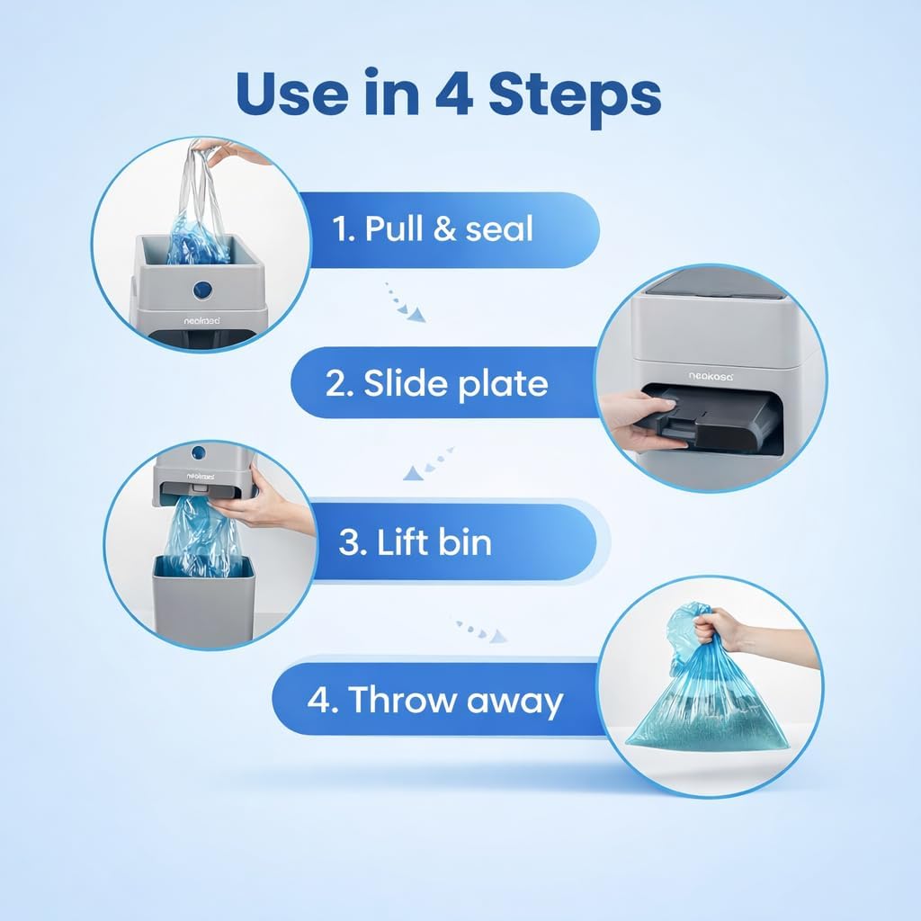 Neakasa PooGuard litter bin with refill bag inside