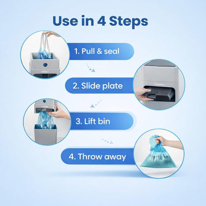Neakasa PooGuard litter bin with refill bag inside