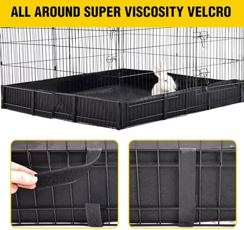 Aivituvin Rabbit Playpen Pet Pen Small Animal Cage with Waterproof Liner - Extension Playpen - Image 4