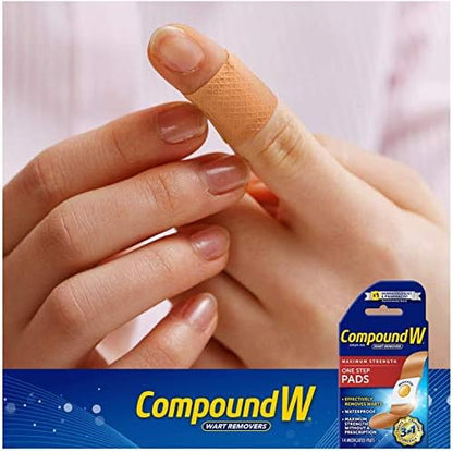 Comparison of Compound W one step pads versus standard liquid wart removal treatments.
