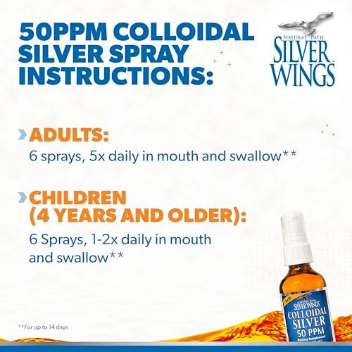 Natural Path Silver Wings spray nozzle and cap close up