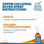 Natural Path Silver Wings spray nozzle and cap close up