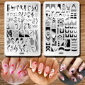 Mezerdoo Swirl French Line Nail Stamping Plates front view