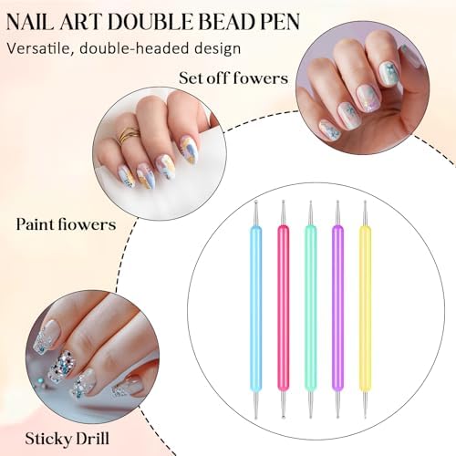 Hand holding a Styquenzer nail art embossing pen