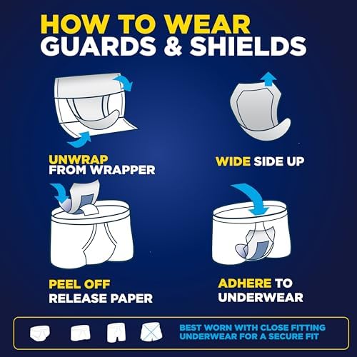 Authentic imported TENA male bladder leak pads box resting on a neutral surface