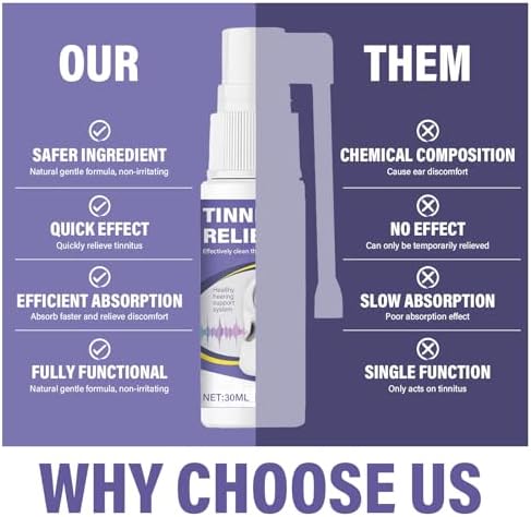 Portable 30ml Hajoyful spray for effective ear ringing management.