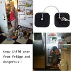 Application of refrigerator safety lock on kitchen drawer