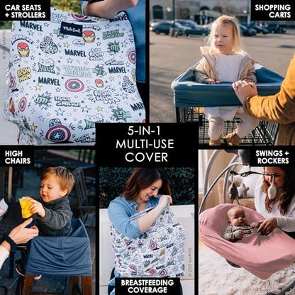 Milk Snob baby cover used as a nursing shield for mothers