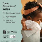 Side view of The Honest Company multi pack baby wipes