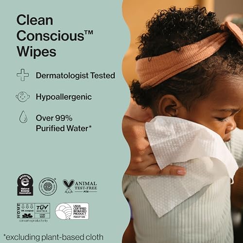 Side view of The Honest Company multi pack baby wipes