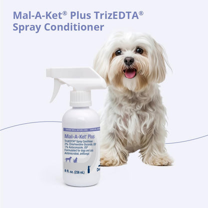 Premium clinical grade medicated pet conditioner bottle for itchy skin relief