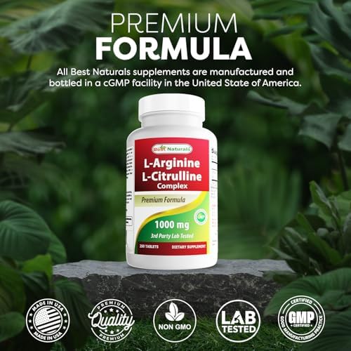 Best Naturals L-Arginine L-Citrulline complex bottle seal and cap detail