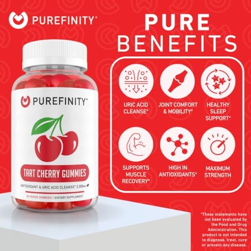 Purefinity Tart Cherry Gummies dietary ingredients and features detail