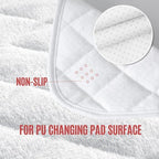Suntue 3 pack changing pad liners stacked together
