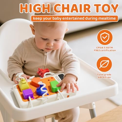 Packaging box of the authentic Aprilwolf educational sensory plug outlet toy imported from USA.