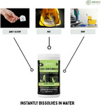 Water-activated enzyme powder for dog urine and poop smell elimination