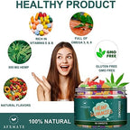 Afxmate 50000mg hemp gummies nutritional label