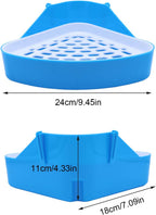Litewoo rabbit litter box corner angle view