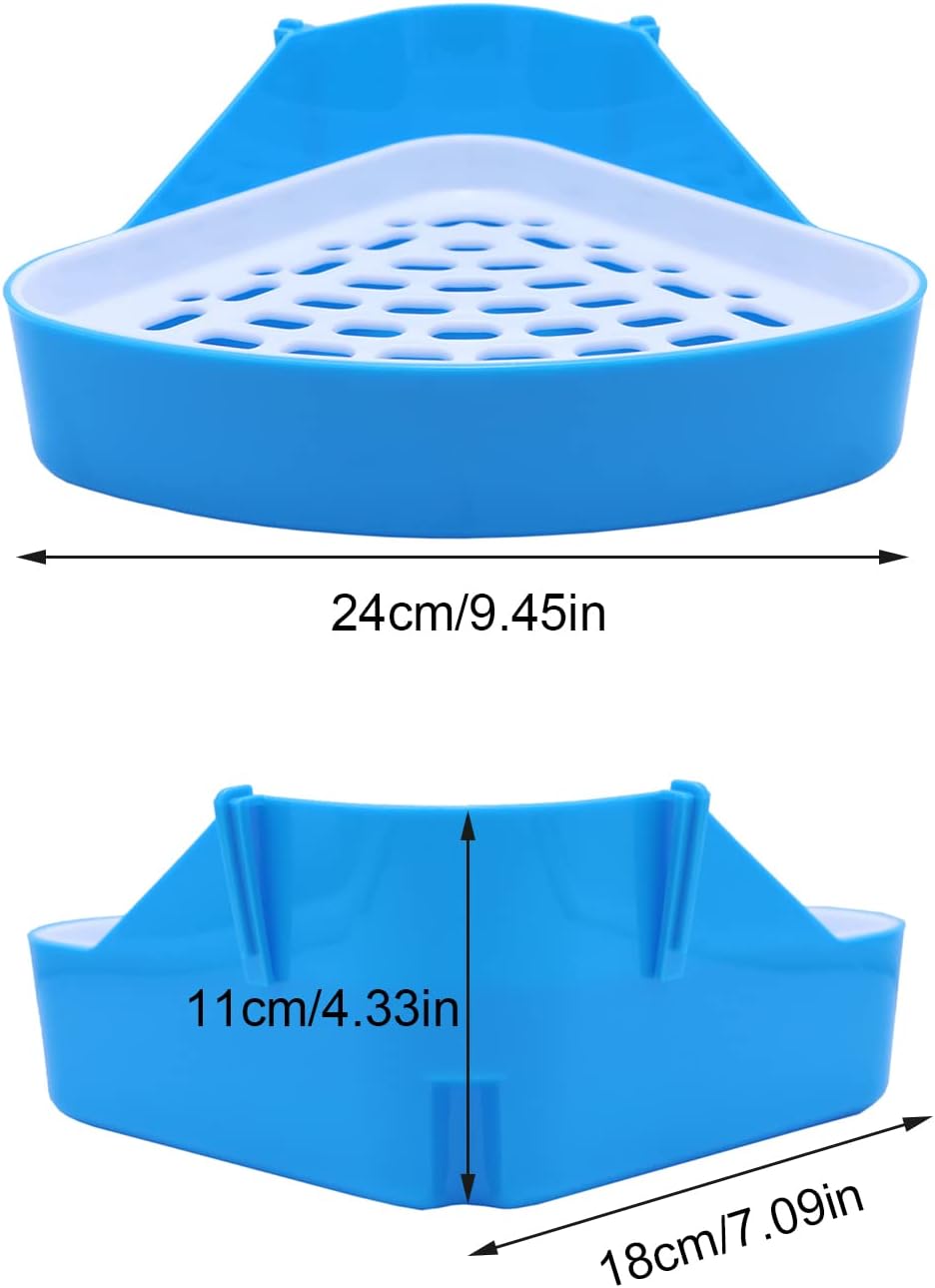 Litewoo small animal corner toilet with mesh grid