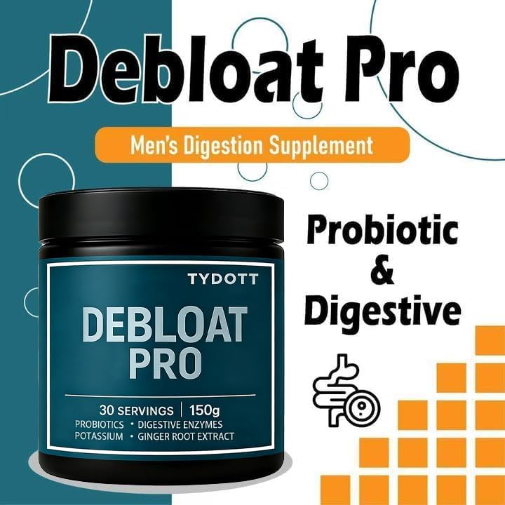 Gut health powder with probiotics and stomach enzymes for gas relief