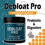 Gut health powder with probiotics and stomach enzymes for gas relief