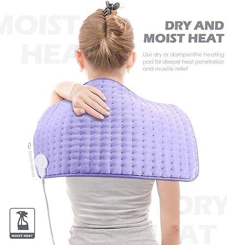 Close up of the soft plush material on the moist heat therapy electric pad for menstrual cramps