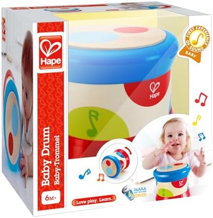 Hape premium non toxic wood and plastic musical toy close up