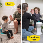 Toddler using Baby Einstein Geared for Success potty trainer