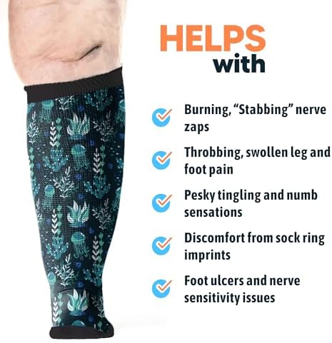 Viasox jellyfish print loose fit socks for swollen ankles.