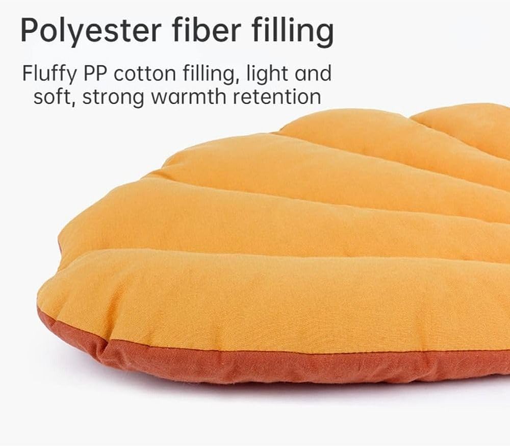 Cozy aesthetic cotton puppy mattress layout emphasizing the soft breathable filling material.