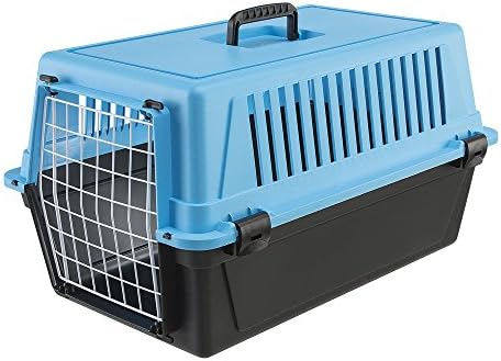 Ferplast Atlas 20 small pet travel crate side view displaying ventilation grills