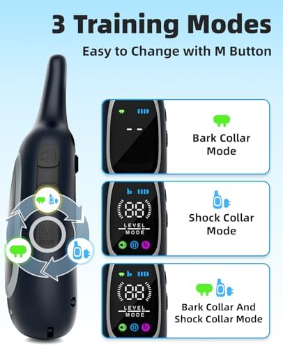 AIKEEP 3300 feet range remote dog trainer system with multiple correction modes.