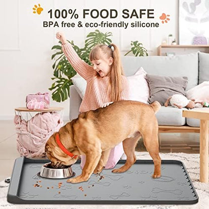 Easy to clean dishwasher safe pet mat