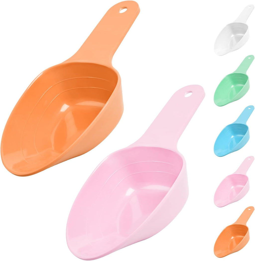 Dog Food Scoop-Melamine Pet Food Measuring Cup - 1 Cup 1/2 Cup 1/4 Cup Dog Cat Bird and Rabbit Food Feeding Scoop Dishwasher Safe - Orange - Image 10