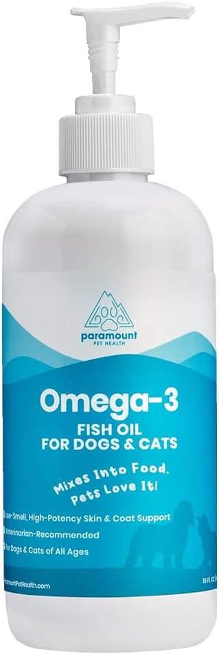 Paramount Pet Health Wild-Caught Omega 3 Fish Oil for Dogs & Cats, Liquid EPA DHA Supplement for Skin, Coat, Joints & Heart, Low-Odor Omega 3 Drops for Small Dog Breeds & Cats with Itchy Skin, 2 oz - Image 10
