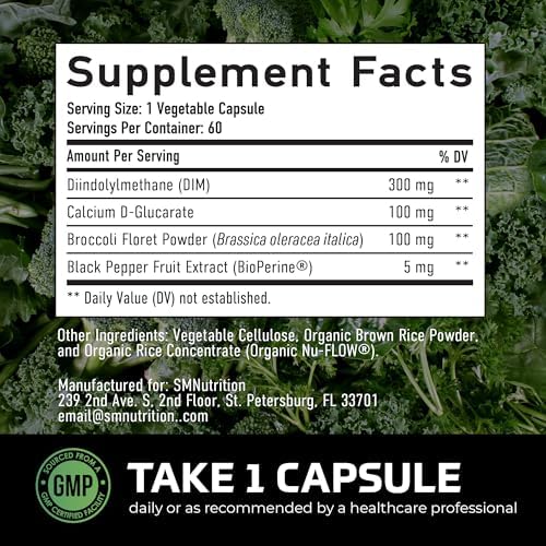 SMNutrition DIM Supplement For Men lifestyle fitness support graphic