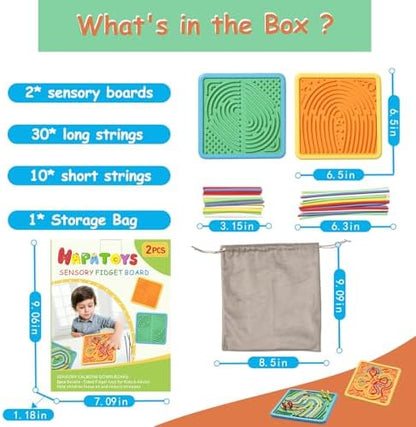 HAPATOYS stress relief board for anxiety and ADHD relief in an airplane setting