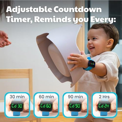 Benny Bradley's Potty Training Watch V2 showing digital display