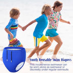 Waterproof incontinence swim underwear folded layout